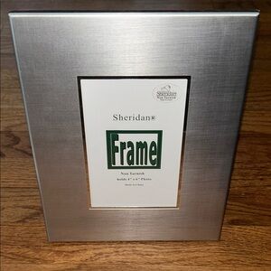 Sheridan Non Tarnish Silver 4x6 " Photo Frame NIB